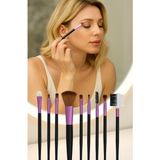 Wanda Nara Cosmetics Profesyonel Makyaj Fırça, Aplikaör, Kaş Kesme, Pudra, 8 Li Fırça Seti - 1 Ad - --