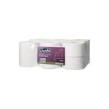 Wanda Soft Mini Cimri İçten Çekmeli Tuvalet Kağıdı 6 KG 132M Rulo 12'li Paket 2 Katlı 21cm Yaprak Eni Desenli