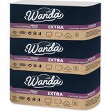 Wanda Soft Z Katlama Kağıt Havlu Extra 12'li 21X21CM Yüksek Emicilik ve Dayanıklılık İçin İdeal - Beyaz