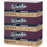 Wanda Soft Z Katlama Kağıt Havlu Premium 12'li 21X24CM 2 Katlı Ekonomik Paket - Beyaz