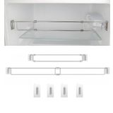 WanDwel RV Secure Ayarlanabilir Çubuklar 12,5-22 inç, RV için Temel Buzdolabı ve Dolap Gergi Çubukları, Kamp ve Seyahat Römorku Aksesuarları, Paslanmaz Çelik (2 Paket)