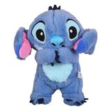 Wange Stitch Nefes Alan Çocuk Peluş Sakinleştirici Oyuncak Karikatür Bebek Müzik Işık Uyku Oyuncağı Pembe Stitch (Yurt Dışından) - Blue