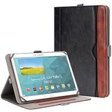 WANLIJIN 9-11 İnç Evrensel Tablet Kılıfı, PU Deri Stant Folyo Evrensel Koruyucu Kılıf, 9-11 inç Tablet için, Kalem Tutuculu ve Çoklu Görüntüleme Açıları (Siyah/Kahverengi)