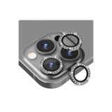 WANNA PROTECT Apple Iphone 15 Pro & Iphone 15 Pro Max Kamera Koruma Lens Koruyucu Taşlı Temperli Cam