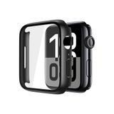 WANNA PROTECT Apple Watch Seri 10 42mm ile Uyumlu Kasa Ekran Koruyucu, 360 Tam Koruma, PC Malzeme, Temperli Cam, Siyah watch10-kasa