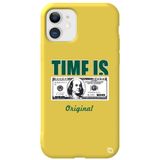 WANNA PROTECT iPhone 11 ile Uyumlu Sarı Premium İçi Kadife Money Desenli Silikon Telefon Kılıfı money_173