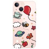 WANNA PROTECT iPhone 13 ile Uyumlu Arı Balon Tasarımlı Desenli Şeffaf Silikon Telefon Kılıfı