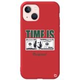 WANNA PROTECT iPhone 13 ile Uyumlu Kırmızı Premium İçi Kadife Money Desenli Silikon Telefon Kılıfı money_195