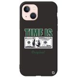 WANNA PROTECT iPhone 13 ile Uyumlu Siyah Premium İçi Kadife Money Desenli Silikon Telefon Kılıfı money_195
