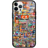 WANNA PROTECT iPhone 13 Pro Max ile Uyumlu Reddit Place Desenli Glossy Telefon Kılıfı, Karışık Renk