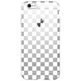 WANNA PROTECT iPhone 6 Plus ile Uyumlu Dama Desenli Şeffaf Silikon Telefon Kılıfı dama_167