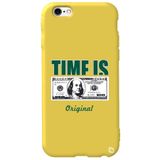 WANNA PROTECT iPhone 6 Plus ile Uyumlu Sarı Premium İçi Kadife Money Desenli Silikon Telefon Kılıfı money_167