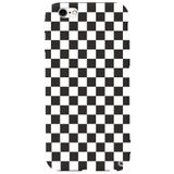 WANNA PROTECT iPhone 6 Plus ile Uyumlu Siyah Dama Desenli Premium Silikon Telefon Kılıfı, Kadifeli İç dama_167