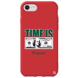 WANNA PROTECT iPhone 7 ile Uyumlu Kırmızı Premium İçi Kadife Money Desenli Silikon Telefon Kılıfı money_168