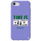 WANNA PROTECT iPhone 7 ile Uyumlu Lila Premium Silikon Telefon Kılıfı, İçi Kadife, Money Desenli money_168