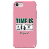 WANNA PROTECT iPhone 7 ile Uyumlu Pembe Premium Silikon Telefon Kılıfı, İçi Kadife, Money Desenli money_168