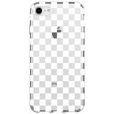 WANNA PROTECT iPhone 8 ile Uyumlu Dama Desenli Şeffaf Silikon Telefon Kılıfı dama_169