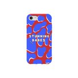WANNA PROTECT iPhone 8 ile Uyumlu Stunning Babes Desenli Silikon Telefon Kılıfı, Kırmızı