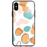 WANNA PROTECT iPhone XS Dama Premium Desenli Glossy Telefon Kılıfı, Karışık Renkli renklidamaglossy_172