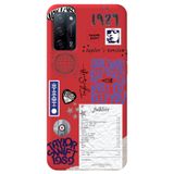 WANNA PROTECT Oppo A52 ile Uyumlu Kırmızı, İçi Kadife, Taylor Swift Sticker Desenli Silikon Telefon Kılıfı taylor_193