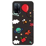 WANNA PROTECT Oppo A52 ile Uyumlu Siyah Renkli Arı Balon İçi Kadife Desenli Silikon Telefon Kılıfı aribalonn_193