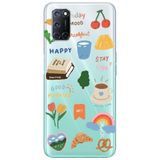 WANNA PROTECT Oppo A52 ile Uyumlu Sticker Tasarımlı Desenli Şeffaf Silikon Telefon Kılıfı Stickerr_193