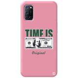 WANNA PROTECT Oppo A72 ile Uyumlu Pembe Premium İçi Kadife Money Desenli Silikon Telefon Kılıfı money_194