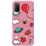WANNA PROTECT Oppo A72 ile Uyumlu Pembe Renkli Arı Balon Desenli Silikon Telefon Kılıfı aribalonn_194