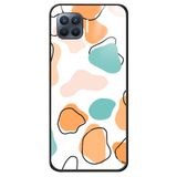 WANNA PROTECT Oppo Reno 4 Lite ile Uyumlu Dama Premium Desenli Glossy Telefon Kılıfı, Karışık Renkli renklidamaglossy_192