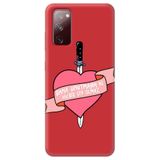 WANNA PROTECT Samsung A02S ile Uyumlu Kırmızı, İçi Kadife, Unutma Girl Power Desenli Silikon Telefon Kılıfı unutmagirlpower_220