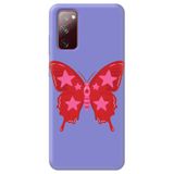 WANNA PROTECT Samsung A02S ile Uyumlu Lila, Kelebek Girl Power Desenli, İçi Kadife Silikon Telefon Kılıfı kelebekgirlpower_220