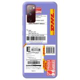 WANNA PROTECT Samsung A02s ile Uyumlu Lila Premium İçi Kadife Express Desenli Silikon Telefon Kılıfı