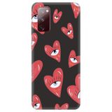 WANNA PROTECT Samsung A02S ile Uyumlu Siyah Kalpgöz Girl Power Desenli Silikon Telefon Kılıfı, İçi Kadife kalpgöz_220