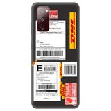 WANNA PROTECT Samsung A02s ile Uyumlu Siyah Premium İçi Kadife Express Desenli Silikon Telefon Kılıfı