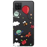 WANNA PROTECT Samsung A12 ile Uyumlu Arı Balon Tasarımlı Desenli Şeffaf Silikon Telefon Kılıfı