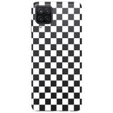 WANNA PROTECT Samsung A12 ile Uyumlu Dama Desenli Şeffaf Silikon Telefon Kılıfı dama_190