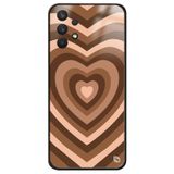 WANNA PROTECT Samsung A32 ile Uyumlu Kalpler Premium Desenli Glossy Telefon Kılıfı, Kahverengi