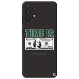 WANNA PROTECT Samsung A32 ile Uyumlu Siyah Premium İçi Kadife Money Desenli Silikon Telefon Kılıfı money_178