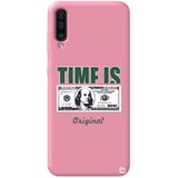 WANNA PROTECT Samsung A50 ile Uyumlu Pembe Premium Silikon Telefon Kılıfı, Money Desenli, İçi Kadife money_223