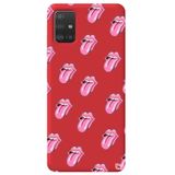 WANNA PROTECT Samsung A51 ile Uyumlu Kırmızı Renkli Lips Dudak Desenli Silikon Telefon Kılıfı lips2_179