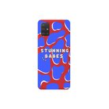 WANNA PROTECT Samsung A51 ile Uyumlu Kırmızı Stunning Babes Desenli Silikon Telefon Kılıfı, İçi Kadife
