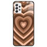 WANNA PROTECT Samsung A52 ile Uyumlu Kalpler Premium Desenli Glossy Kılıf, Kahverengi