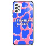 WANNA PROTECT Samsung A52 ile Uyumlu Stunning Babes Premium Desenli Glossy Kılıf, Mavi-Pembe stunningbabesglossy_185