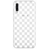 WANNA PROTECT Samsung A70 ile Uyumlu Dama Desenli Şeffaf Silikon Telefon Kılıfı dama_191