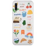 WANNA PROTECT Samsung A70 ile Uyumlu Sticker Tasarımlı Şeffaf Silikon Telefon Kılıfı Stickerr_191