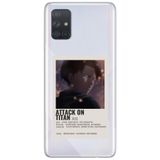 WANNA PROTECT Samsung A71 ile Uyumlu Attack On Titan Levi Desenli Şeffaf Silikon Telefon Kılıfı attackontitan3_180