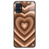 WANNA PROTECT Samsung A71 ile Uyumlu Kalpler Premium Desenli Glossy Kılıf, Kahverengi