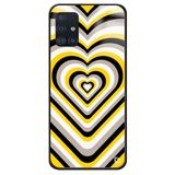 WANNA PROTECT Samsung A71 ile Uyumlu Kalpler Premium Desenli Glossy Kılıf, Sarı