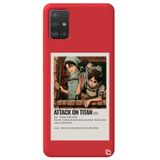WANNA PROTECT Samsung A71 ile Uyumlu Kırmızı Premium İçi Kadifeli Attack On Titan Levi Desenli Silikon Telefon Kılıfı attackontitan2_180