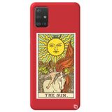 WANNA PROTECT Samsung A71 ile Uyumlu Kırmızı The Sun Desenli Silikon Telefon Kılıfı thesunn_180